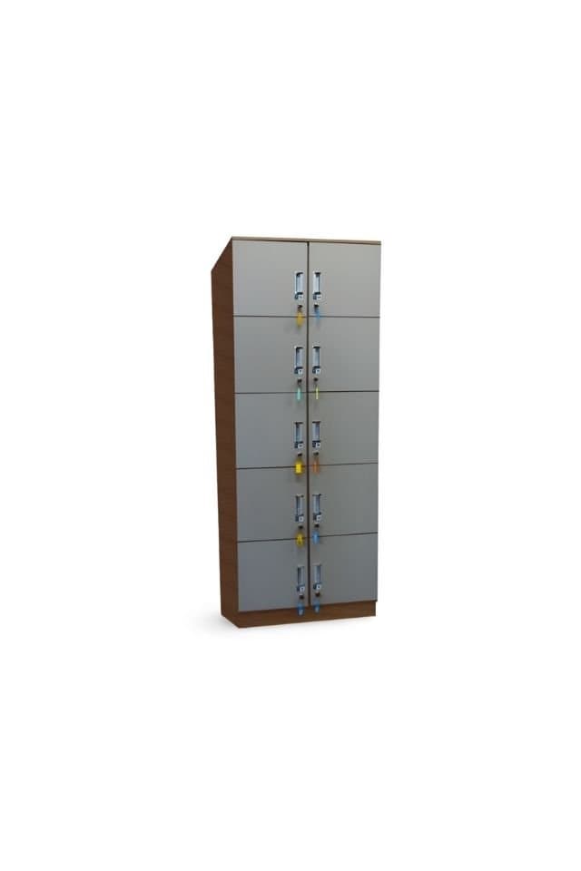 Armário Organizador com 10 Portas e Chave